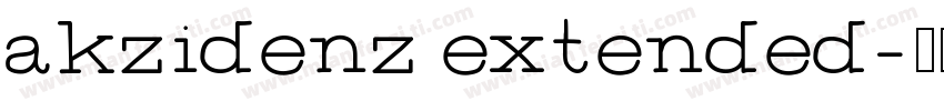 akzidenz extended字体转换